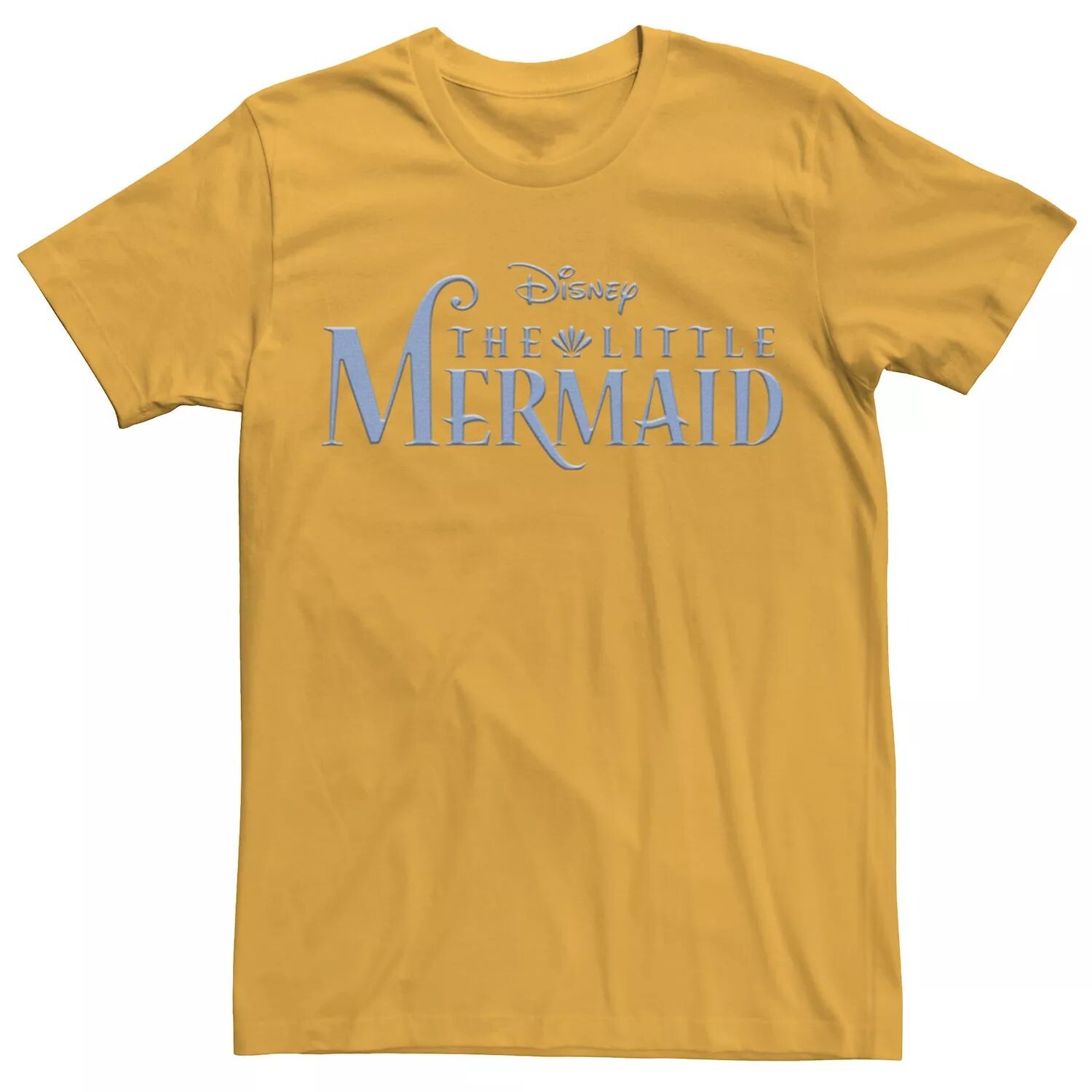 

Мужская футболка с логотипом The Little Mermaid Title, Золотая Disney, золотой, Желтый