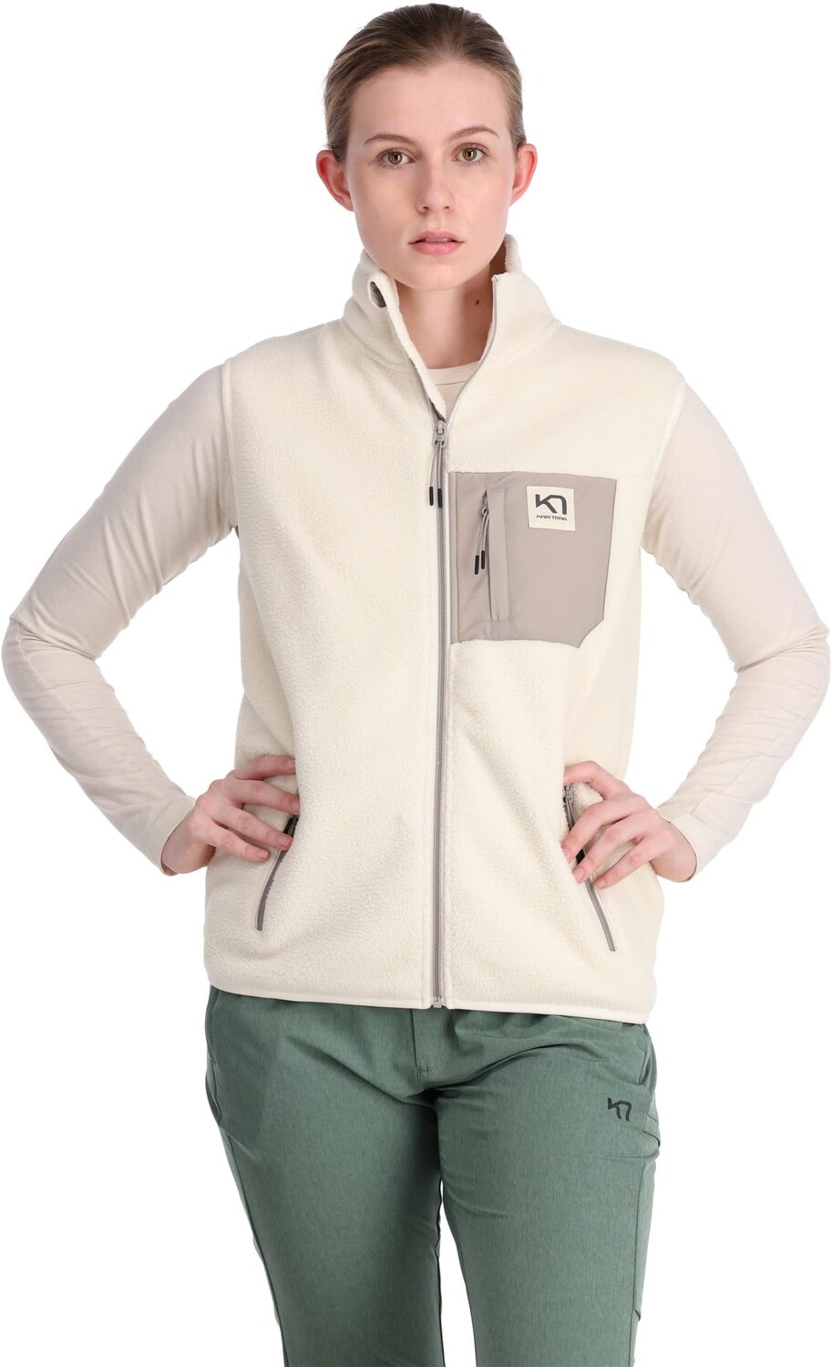 

Рёте Жилет KARI TRAA, цвет Mauve/Taupe