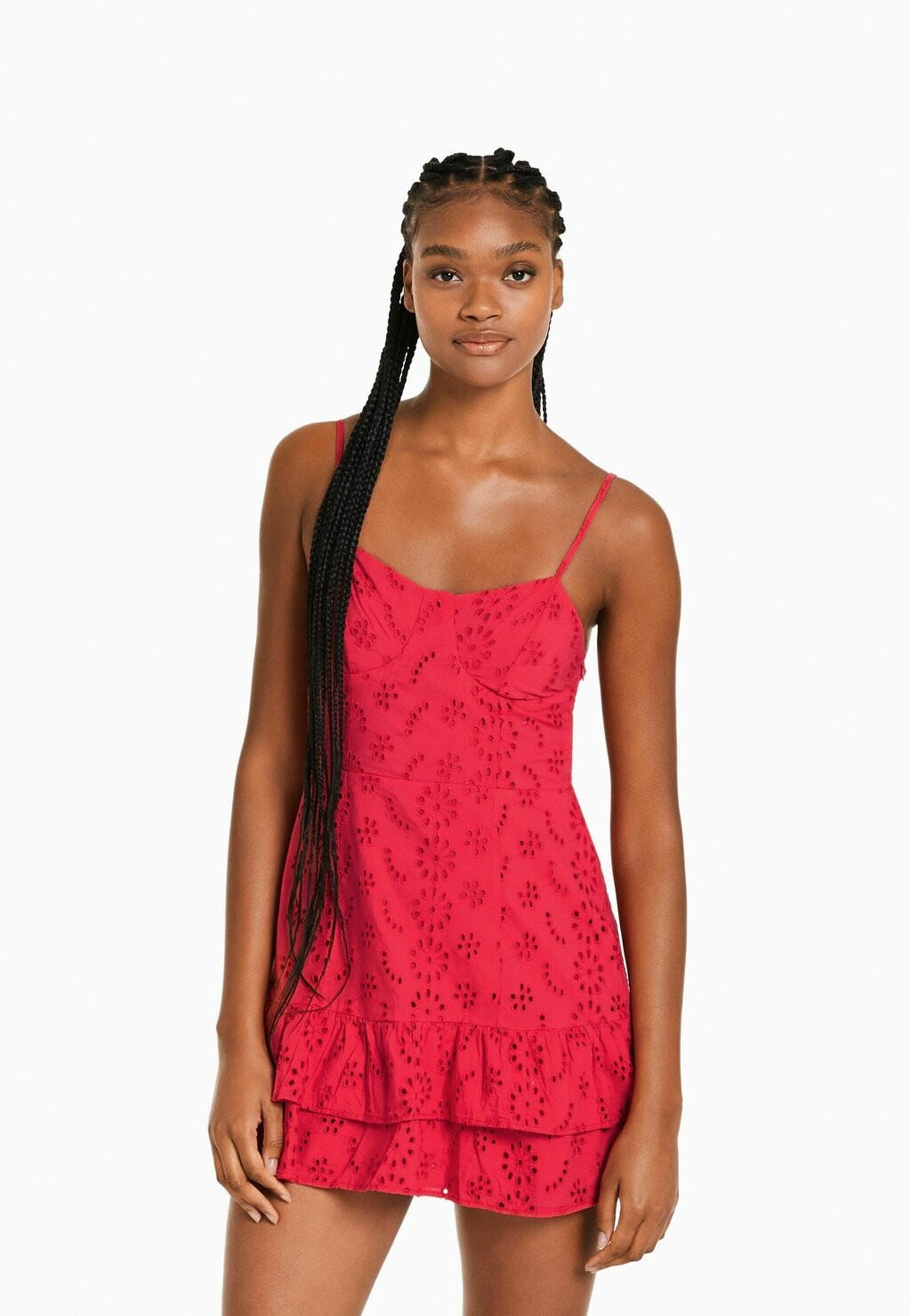 

Летнее платье Bershka, красный