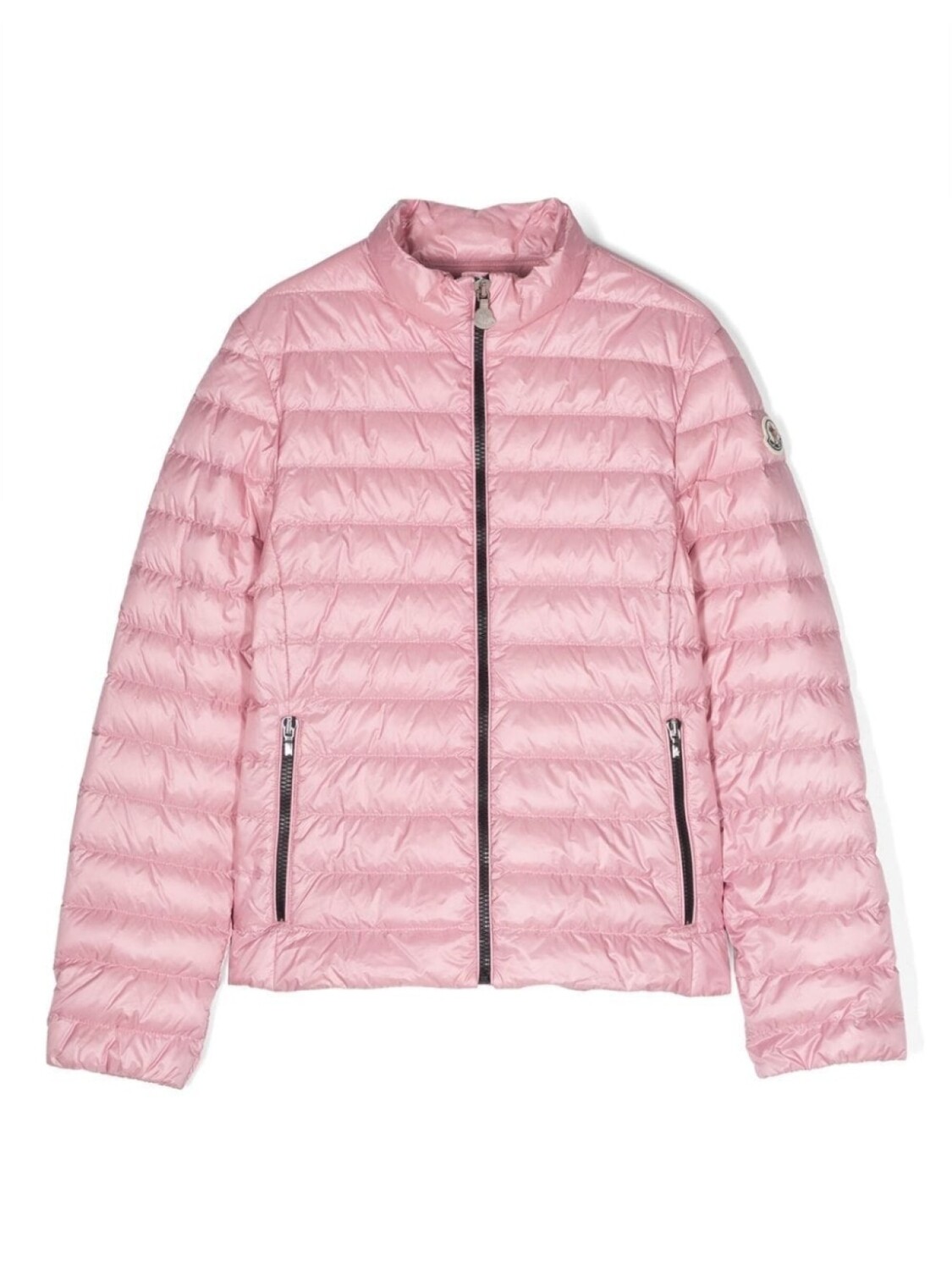 

Moncler Enfant пуховик на молнии, розовый