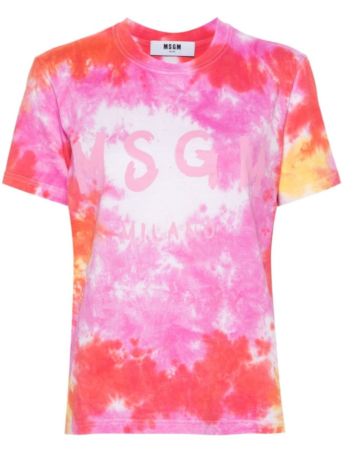 

MSGM футболка с логотипом, розовый