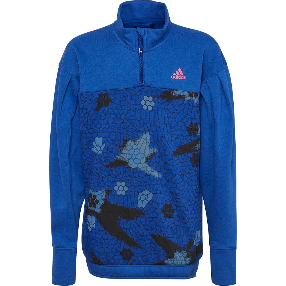 Куртка adidas Power Loose Half-Sweatshirt, синий