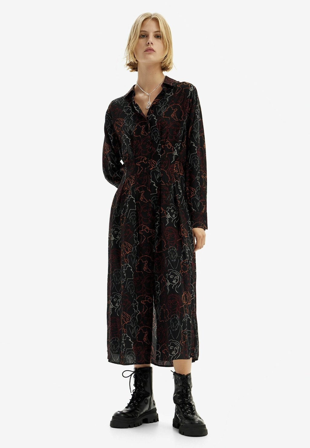 

Платье-рубашка Desigual, цвет black