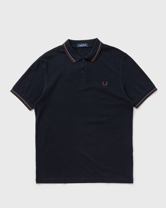 

Поло Fred Perry The Twin Tipped Fp Shirt, цвет nvy/lrlwgrn/bric
