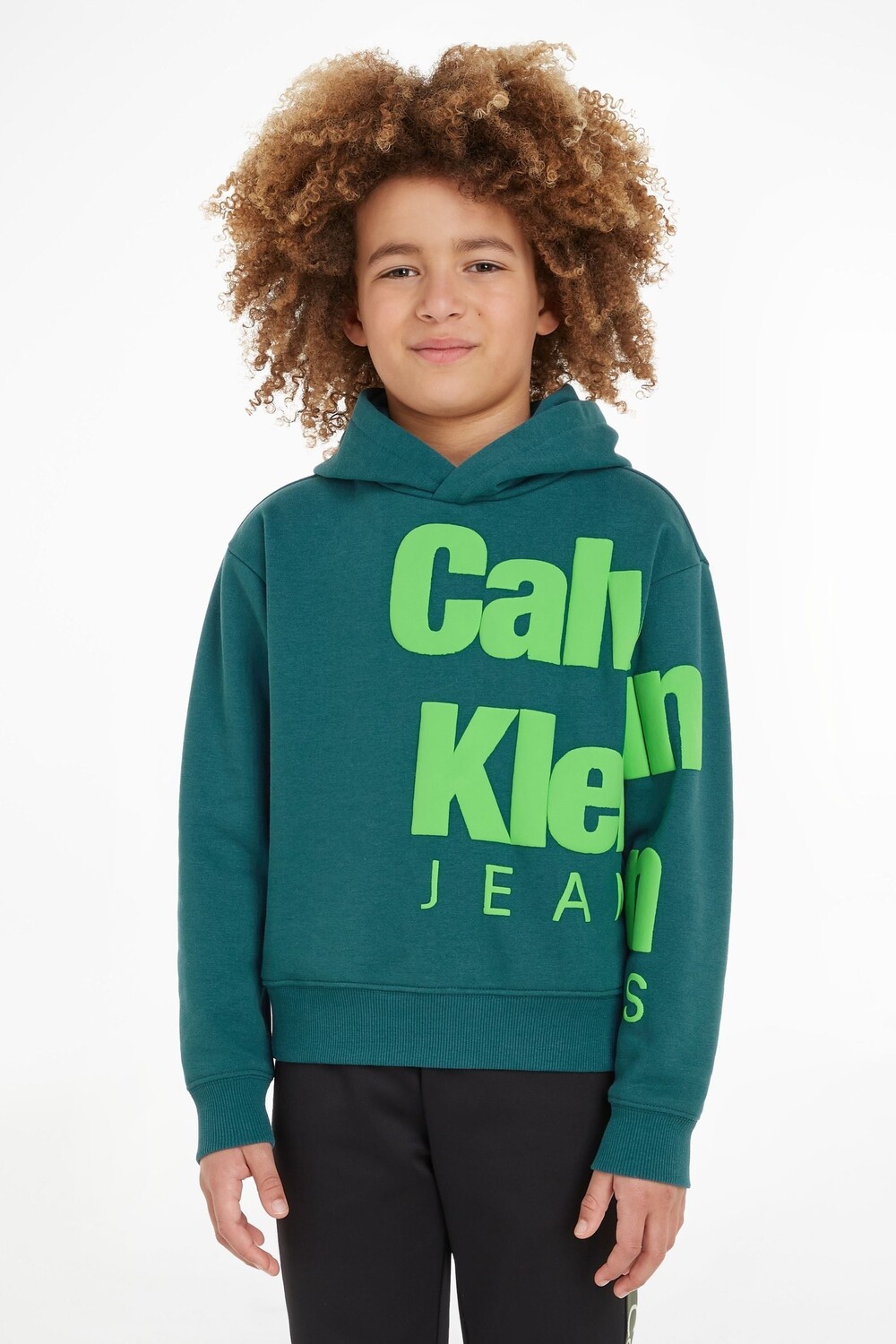 

Детская толстовка с логотипом Calvin Klein, зеленый