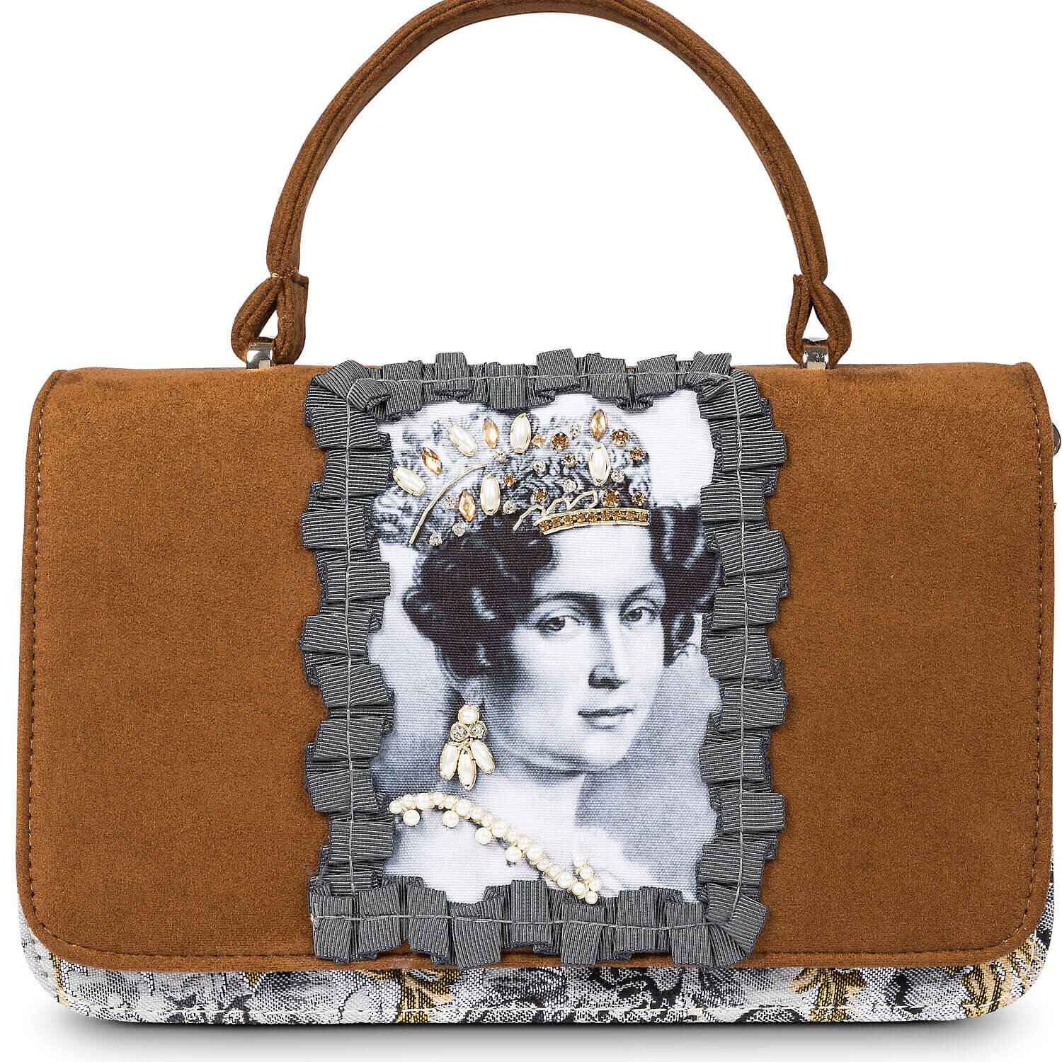 

Сумка через плечо Wiesnkönig Tasche Therese mit Krone, антрацит