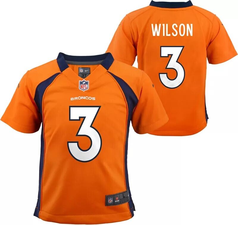 

Джерси Nike Little Kids Denver Broncos Russell Wilson №3 для альтернативной игры