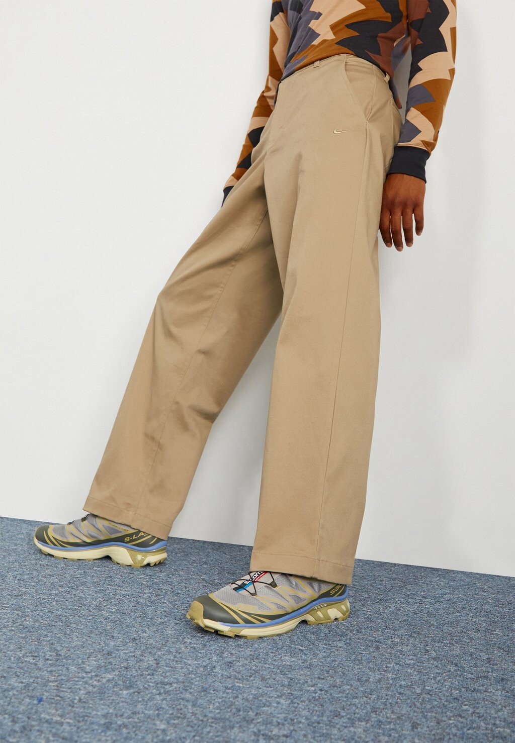 

Брюки M NL CHINO PANT UL COTTON Nike, хаки/белый