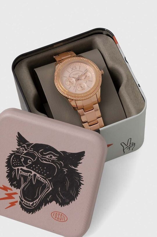 

Ископаемые часы Fossil, золотой