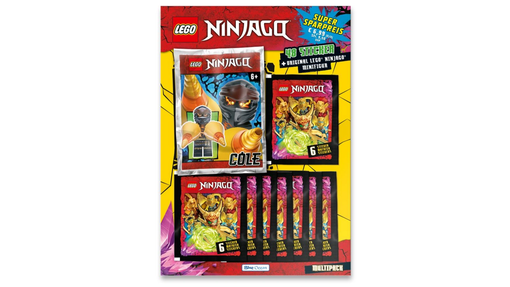 минифигурка lego ninjago takuma njo365 Blue Ocean Набор кристаллизованных наклеек LEGO NINJAGO