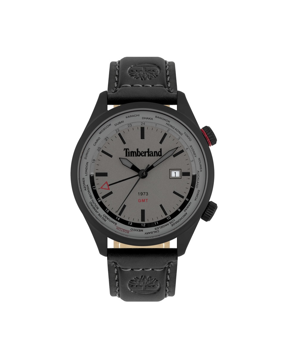 Мужские часы Malden 15942JSB-13 из кожи с черным ремешком Timberland, черный