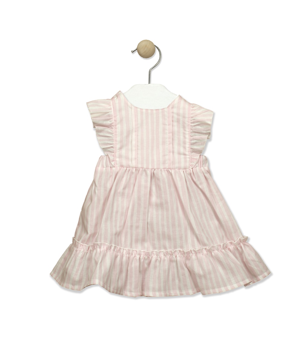 Платье без рукавов для девочки с полосатым принтом BABIDÚ, розовый цена и фото