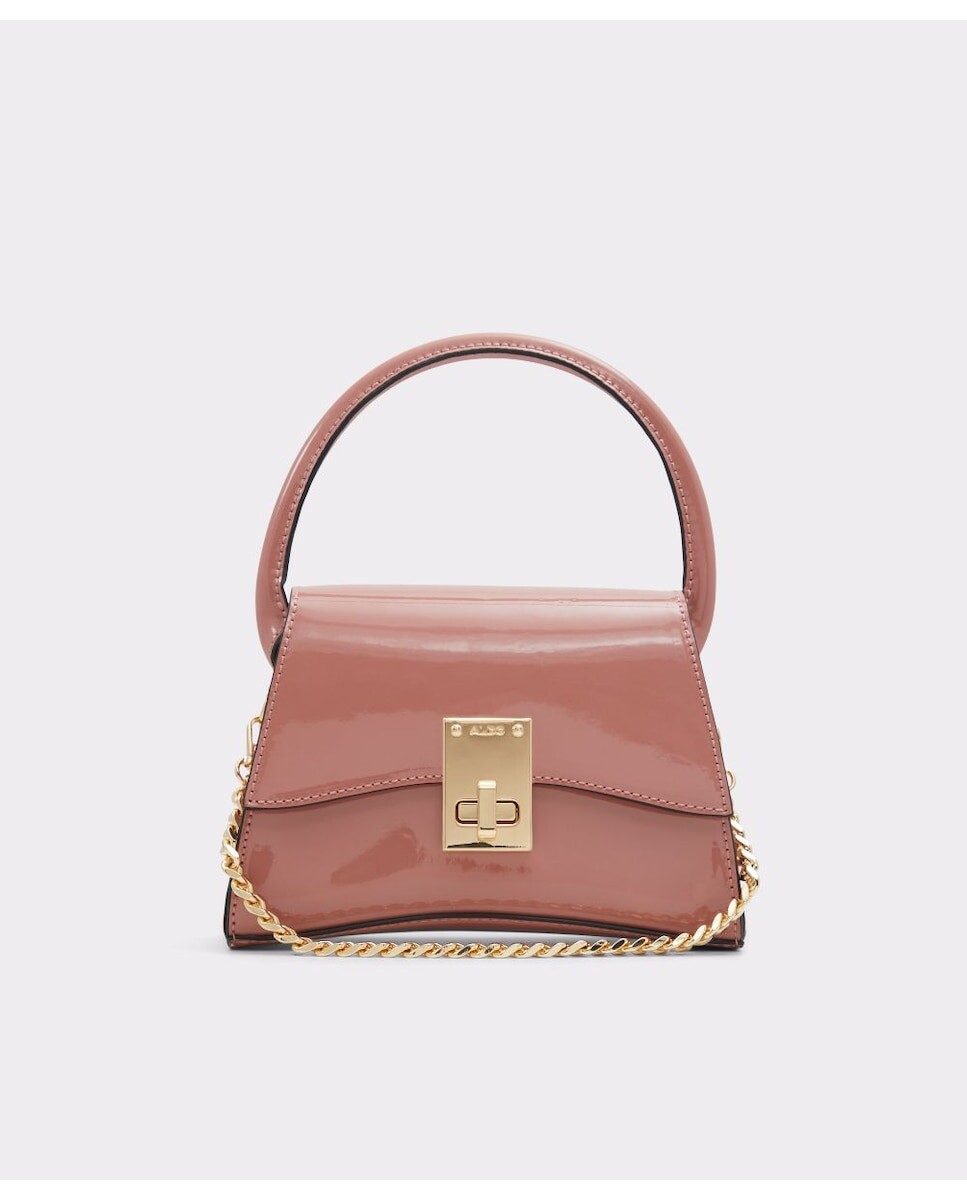 

Коричневая сумочка с металлической застежкой Aldo, розовый