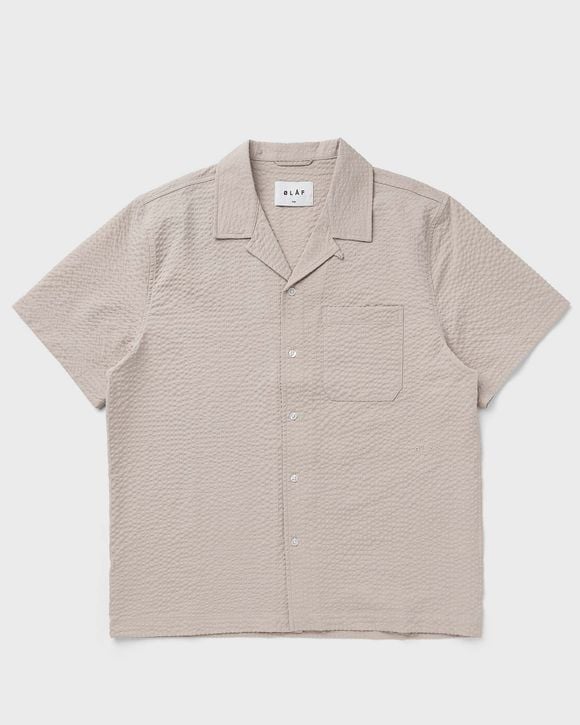 

Рубашка Ølåf Seersucker Shirt Ss, цвет cement