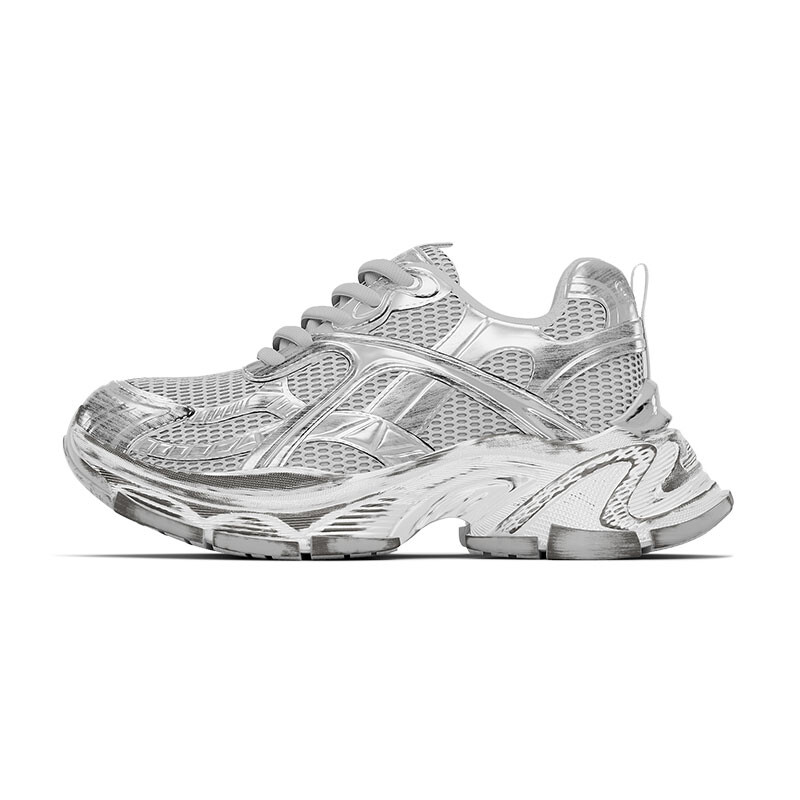 

Кроссовки унисекс с низким верхом Chikoku, цвет Silver 【Women's model】