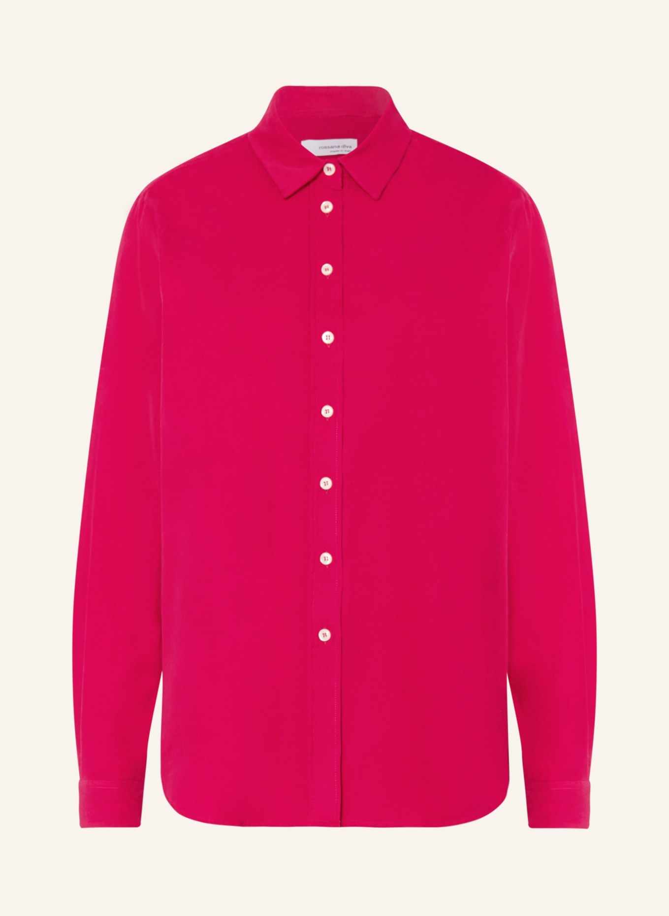 Блуза рубашка rossana diva aus Cord, розовый