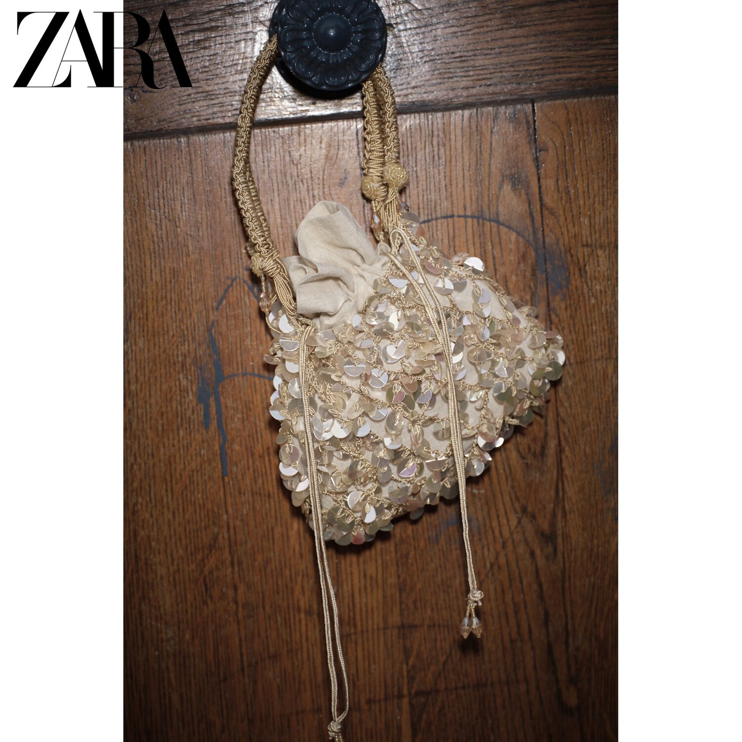 

Сумка женская Zara, золотой