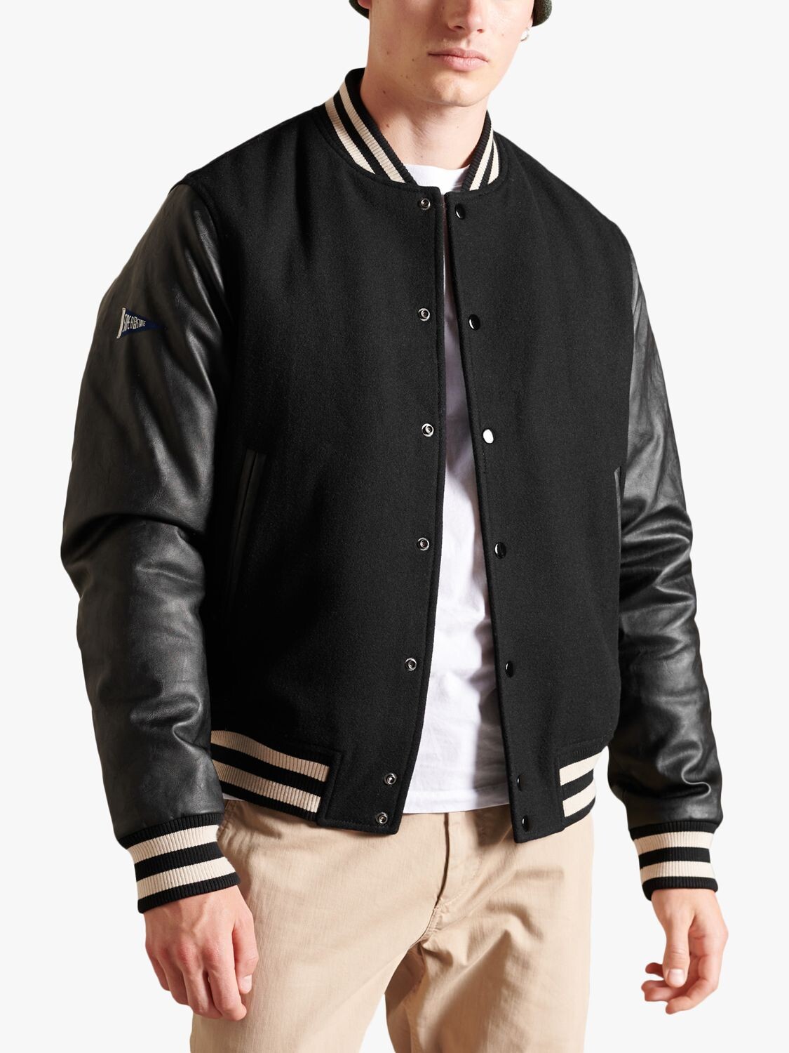 

Университетская куртка для колледжа Superdry, черный как смоль