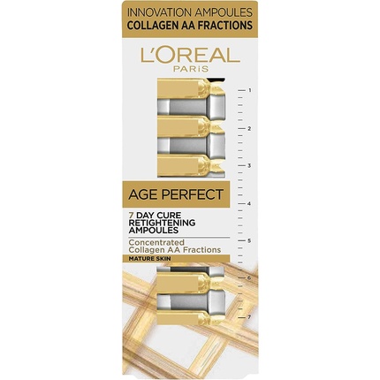 цена L'Oreal Paris Age Perfect подтягивающие коллагеновые ампулы для зрелой кожи, L'Oreal