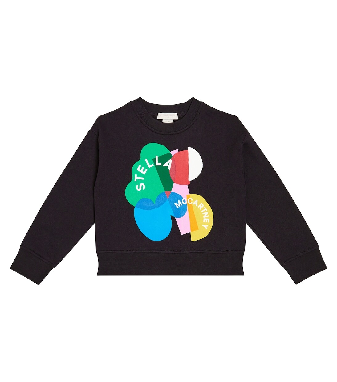 

Толстовка из хлопкового джерси с принтом Stella Mccartney Kids, черный