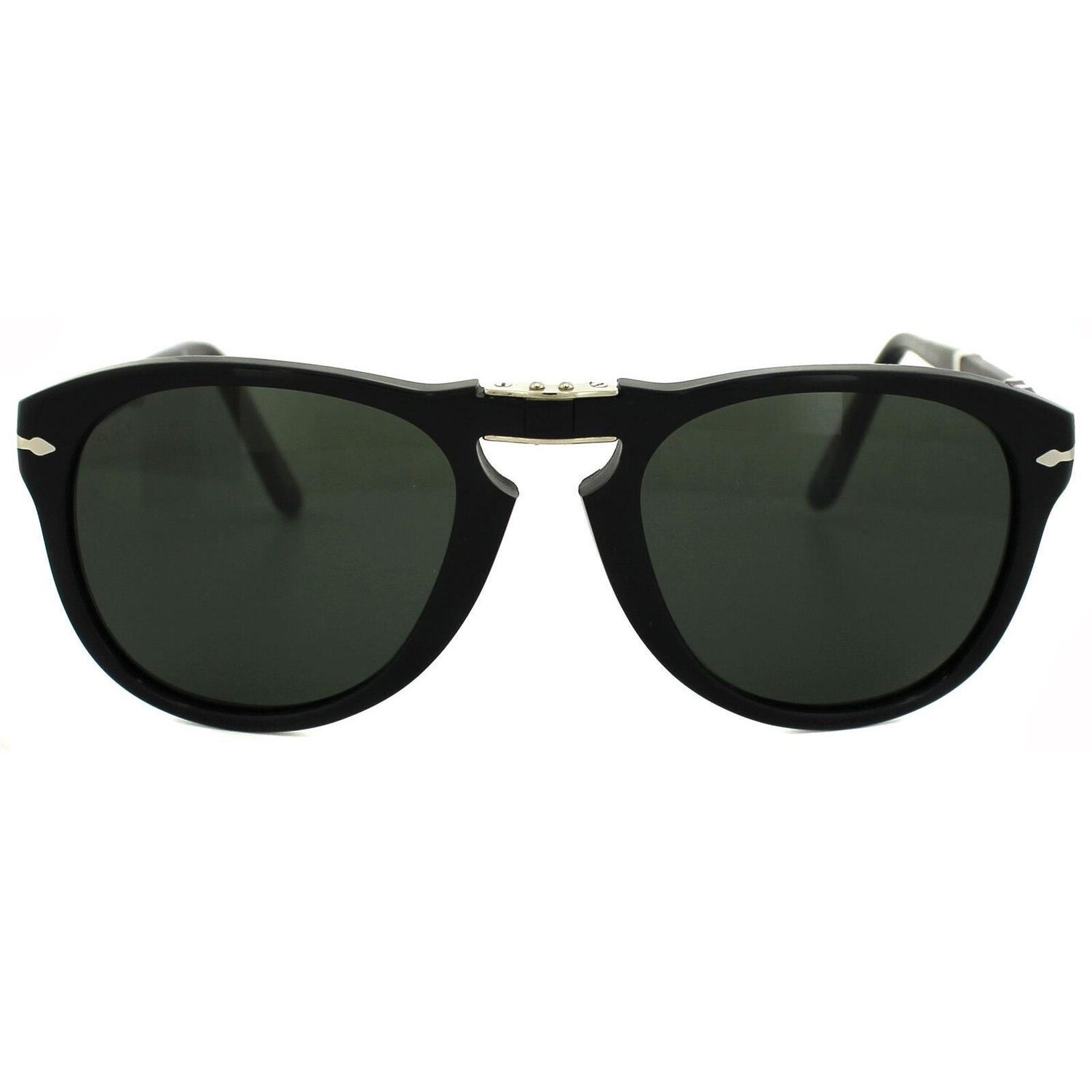 

Круглые черные зеленые солнцезащитные очки Persol, черный