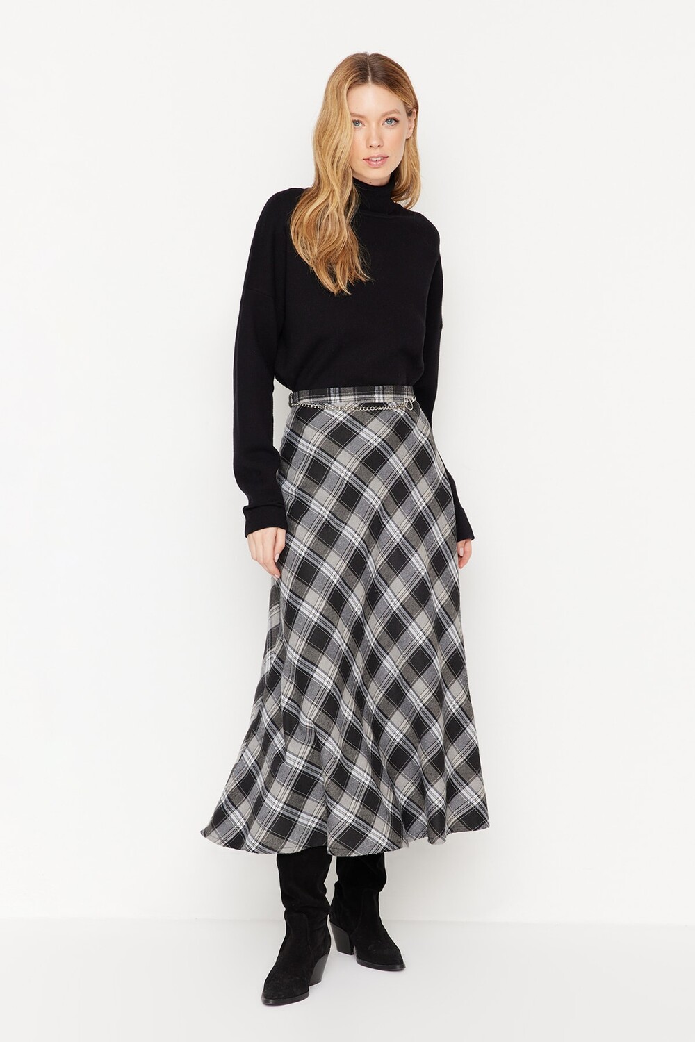 

Юбка - Черный - Миди Trendyol Modest