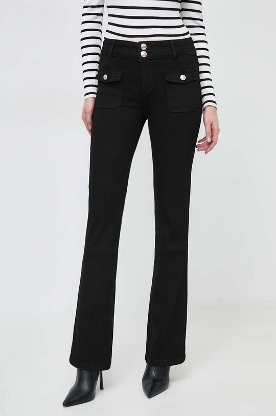 Джинсы Morgan, черный джинсы узкие с высокой талией 28 32 синий