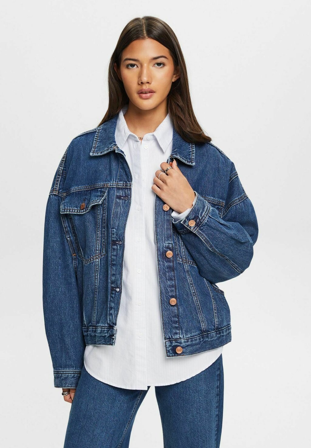 

Джинсовая куртка Esprit, цвет blue medium wash