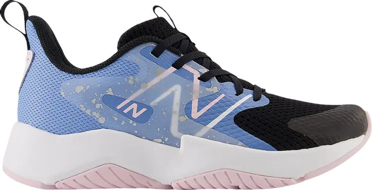 

Кроссовки Rave Run v2 Big Kid 'Black Blue Laguna Paint Splatter', синий