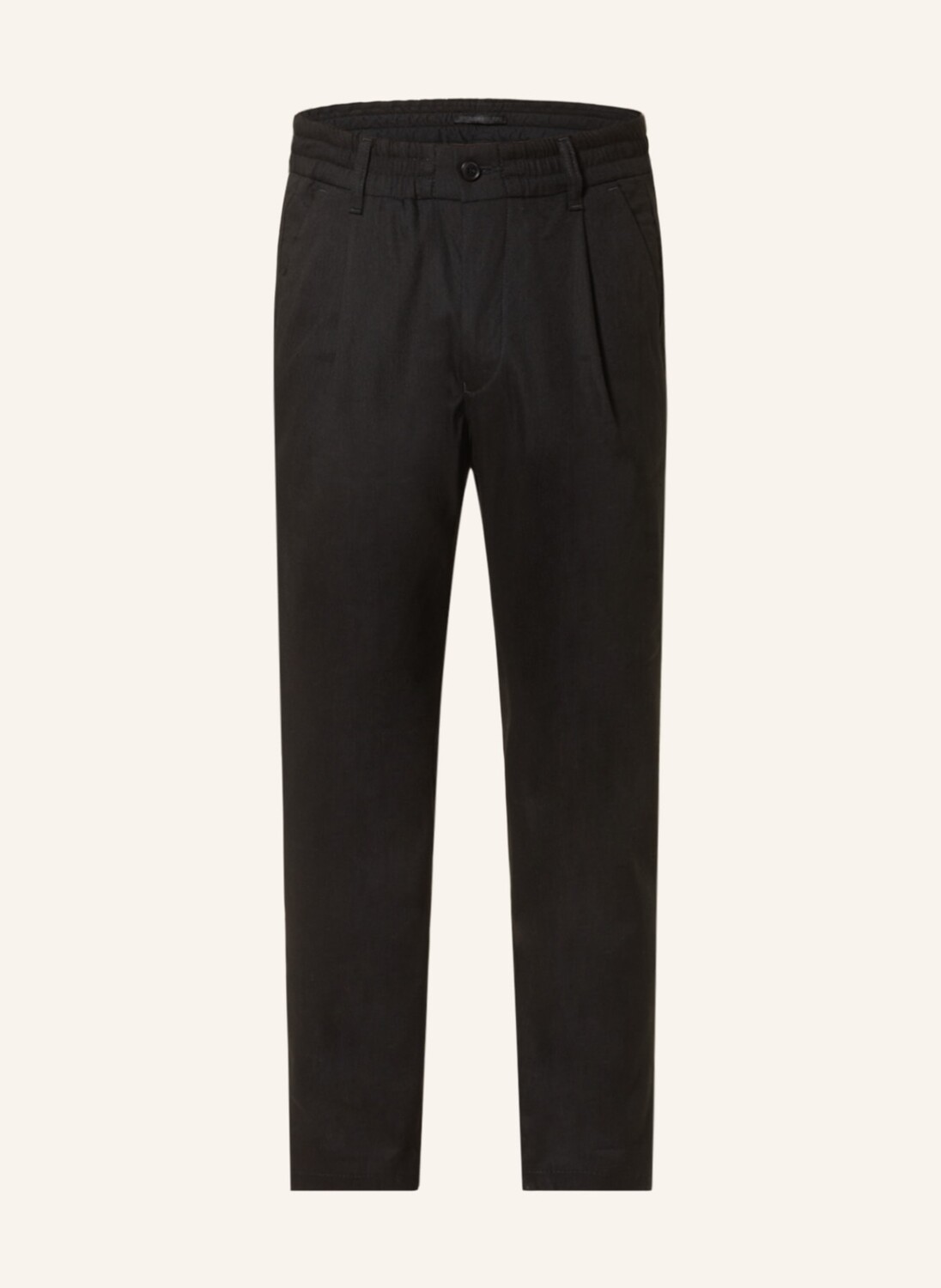 

Брюки чино DRYKORN CHASY Relaxed Fit mit Leinen, черный