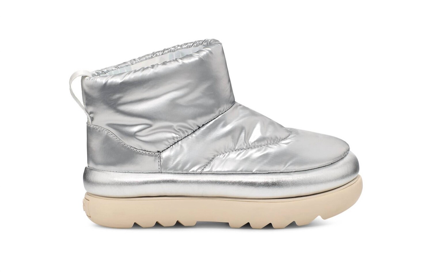 

Женская классическая мини-макси серебристого цвета с металликом UGG