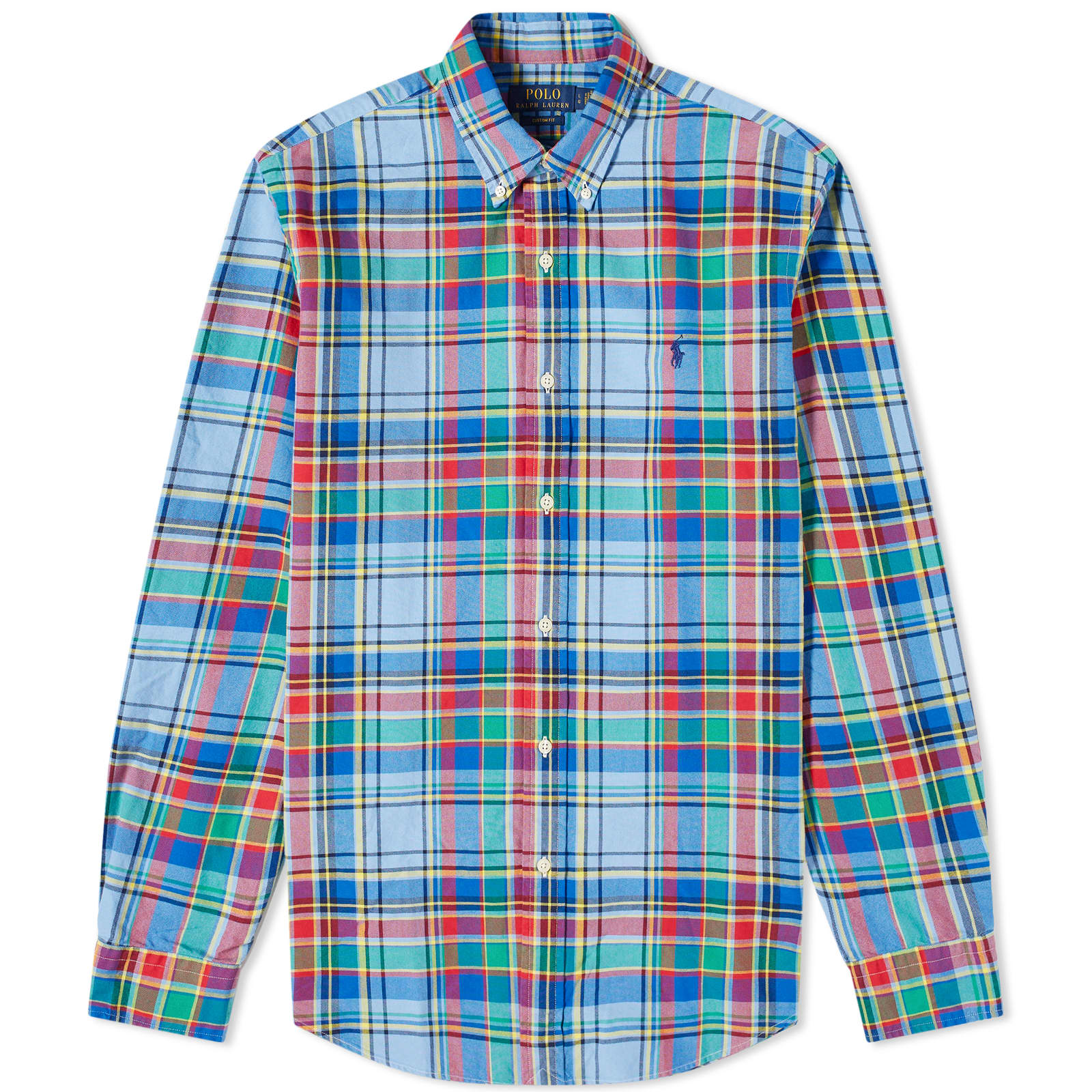 

Рубашка Polo Ralph Lauren Plaid Check, цвет Blue & Red Multi