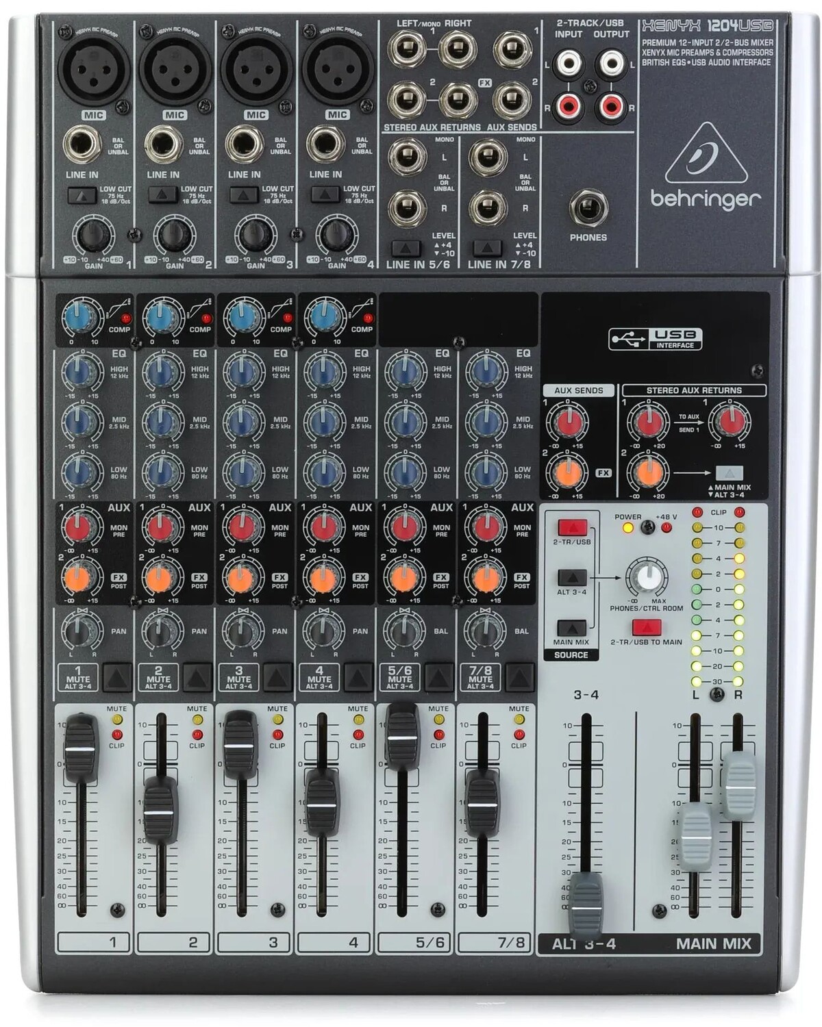 

Behringer Xenyx 1204USB-микшер с USB