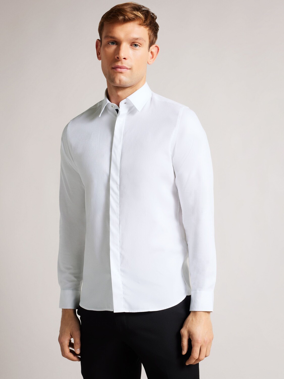 

Рубашка с длинным рукавом Ted Baker Witone, белая