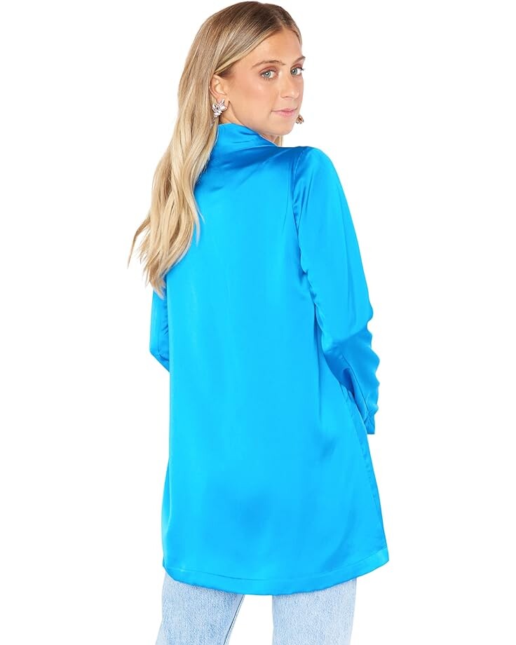 

Блейзер Show Me Your Mumu Felxix Blazer, цвет Blue Luxe Satin