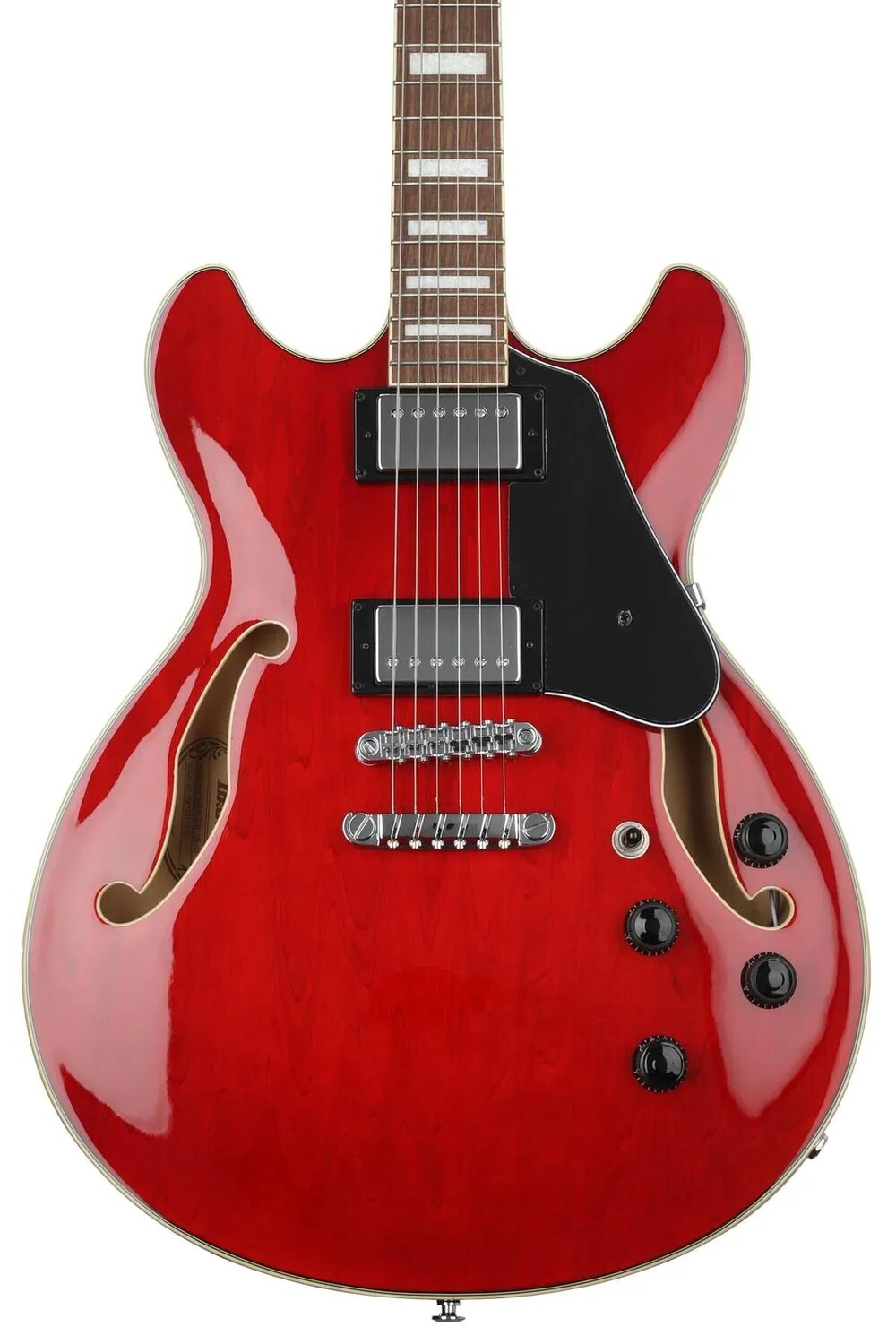 

Электрогитара Ibanez Artcore AS73 Semi-Hollow - прозрачная вишнёво-красная