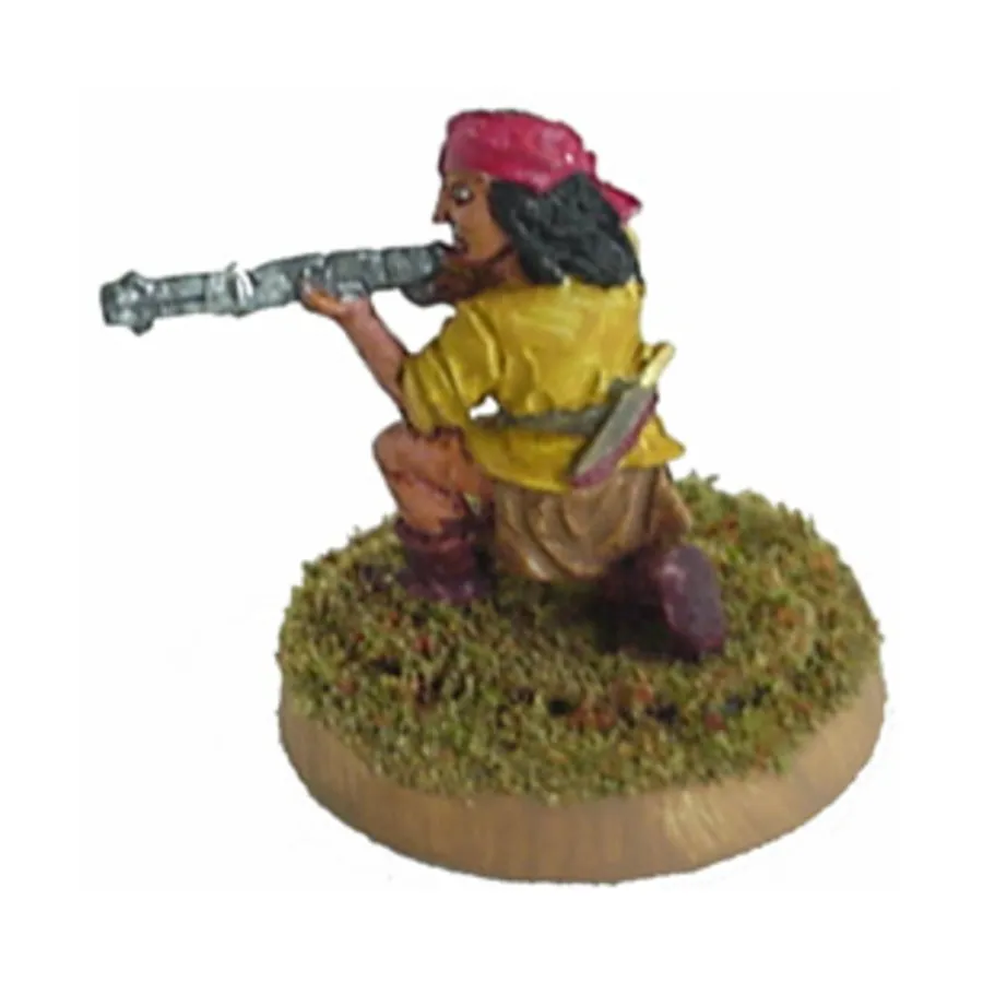 

Индианка на коленях с винтовкой, Desperado Miniatures (28mm)