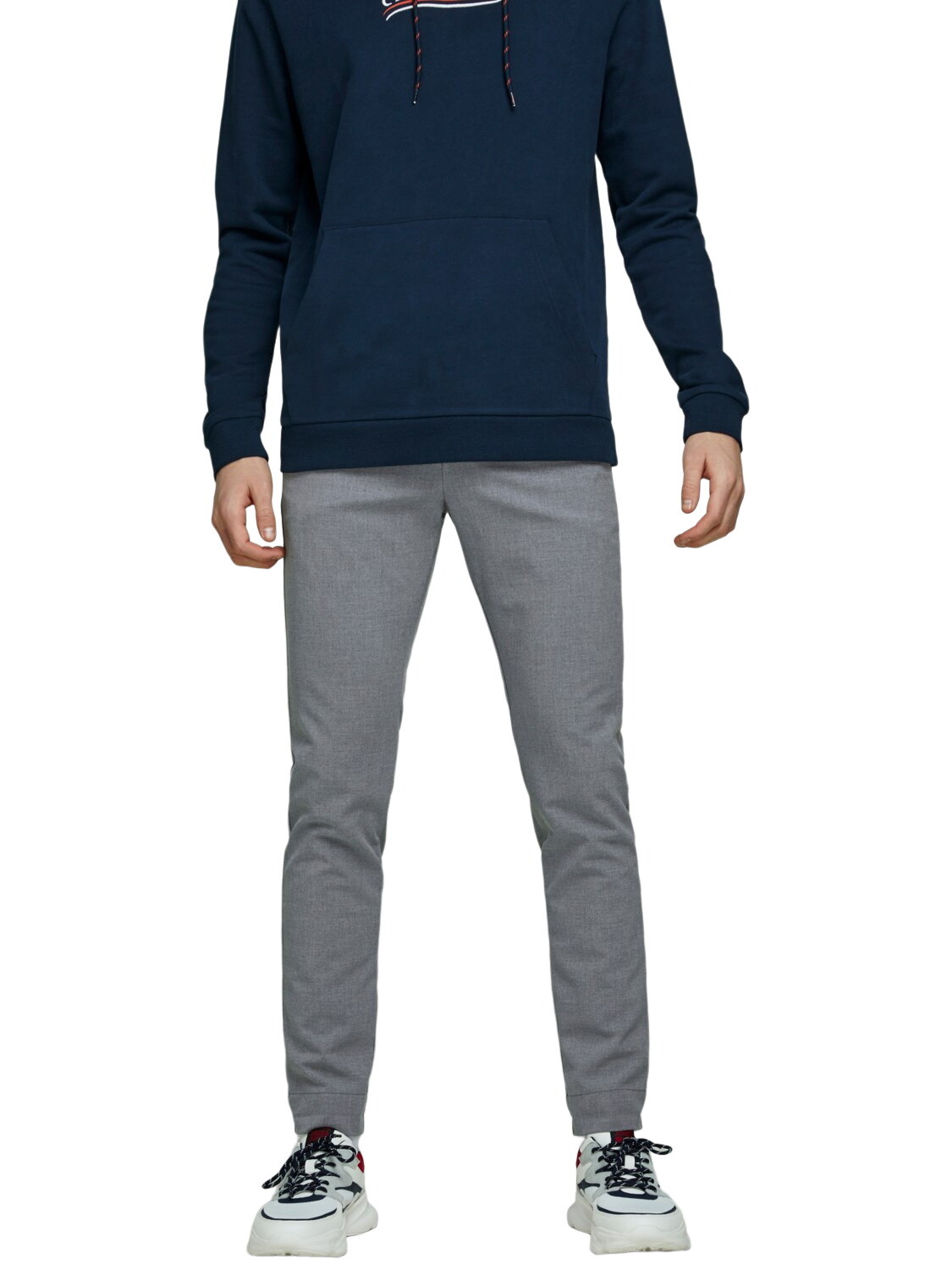 

Тканевые брюки Jack & Jones Stoff/Chino JPSTMARCO JJCONNOR AKM 909 slim, серый