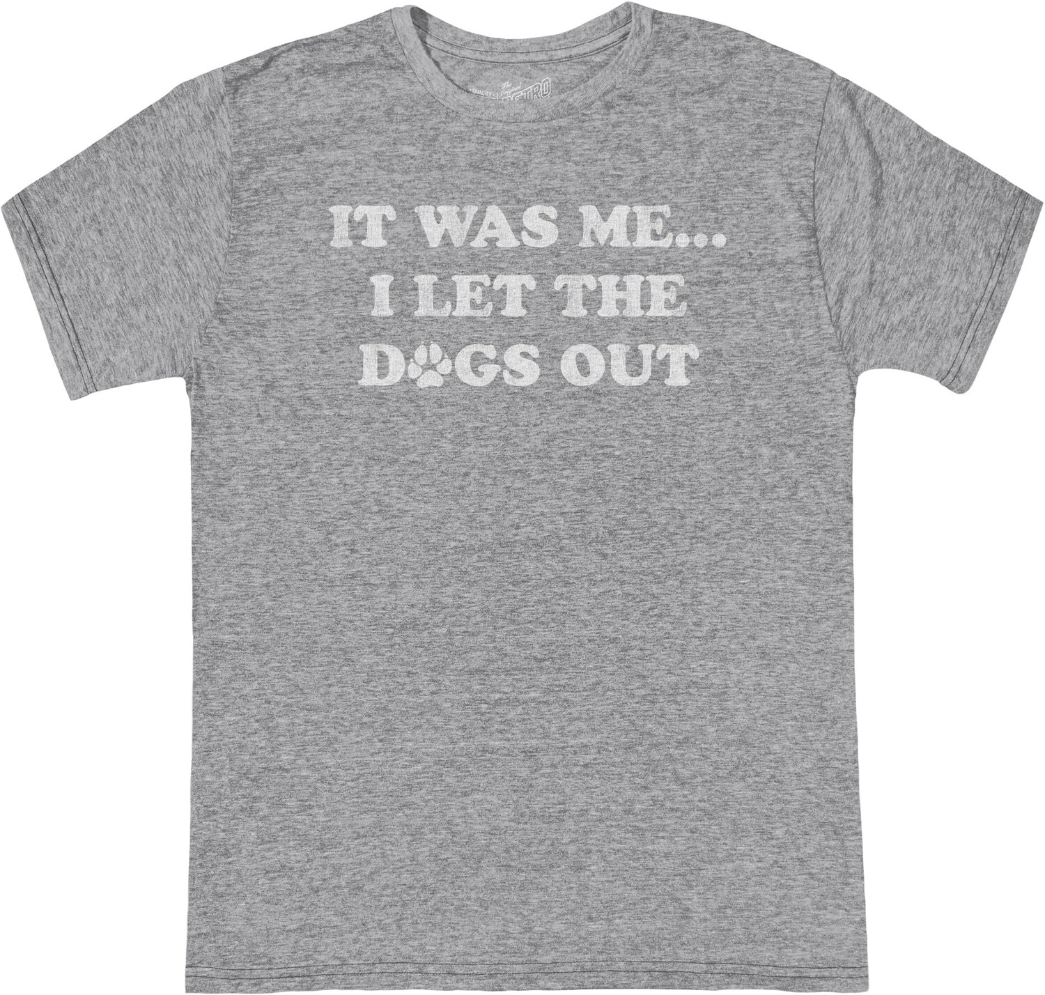 

Футболка The Original Retro Brand Kids I Let The Dogs Out! Tri-Blend Crew Neck Tee, цвет Streaky Grey