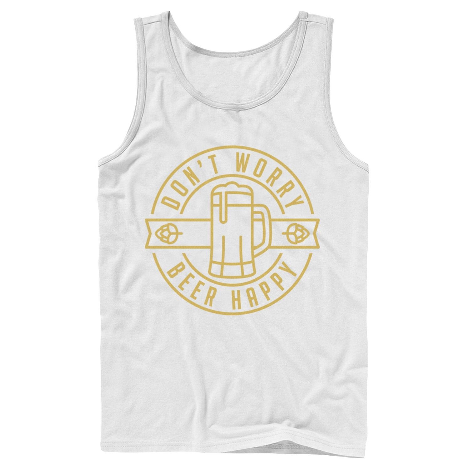 

Мужская майка Don't Worry Beer Happy Circle Licensed Character