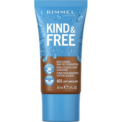 цена Kind + Free Увлажняющая тональная основа для кожи Soft Chocolate 601, Rimmel