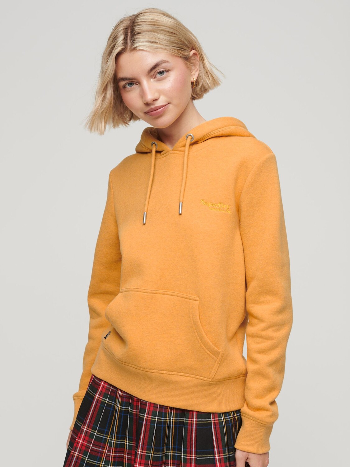 

Толстовка с логотипом Essential Superdry, охра желтый мергель