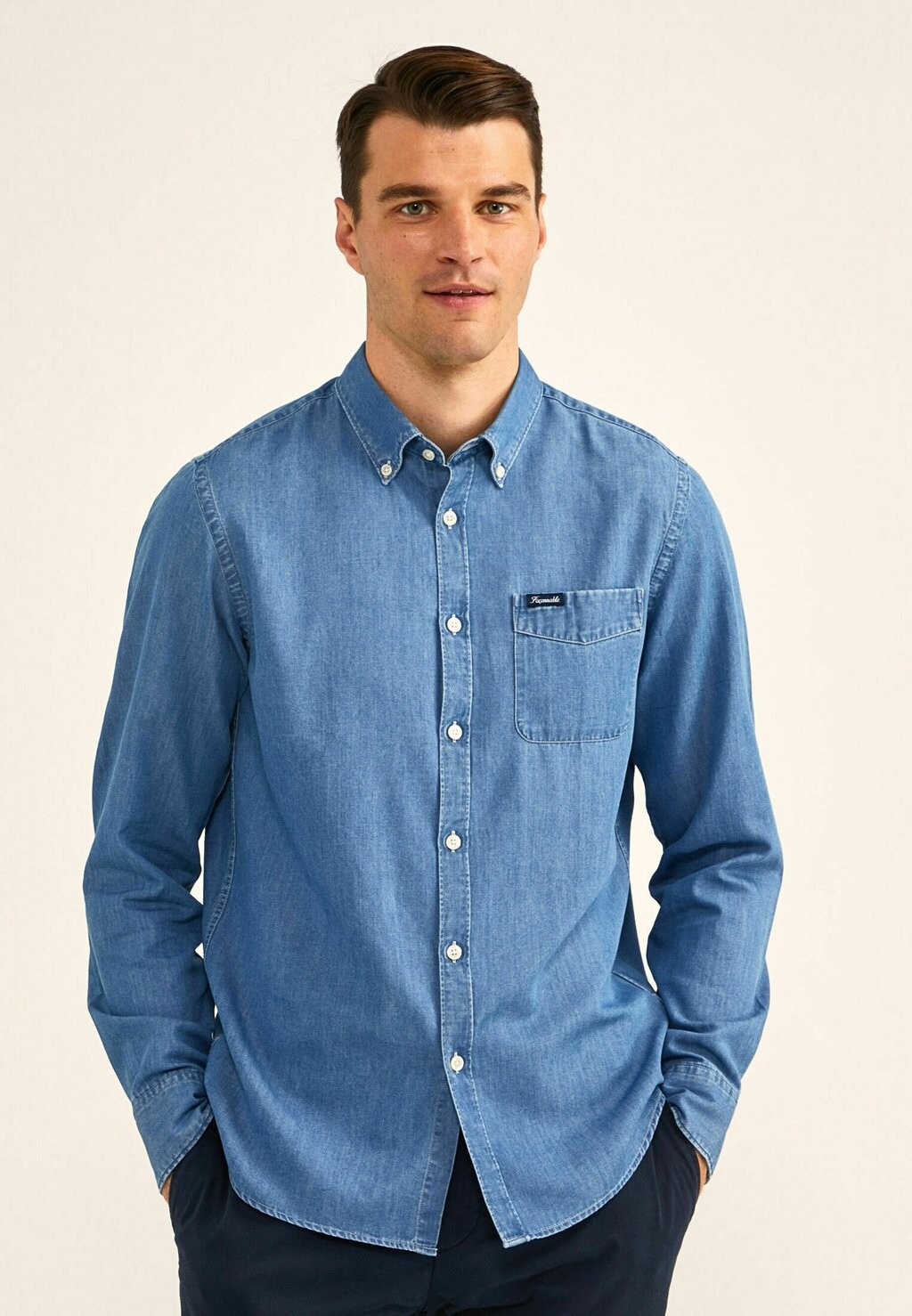 

Рубашка BD PKT CHBRY Façonnable, цвет medium stone wash