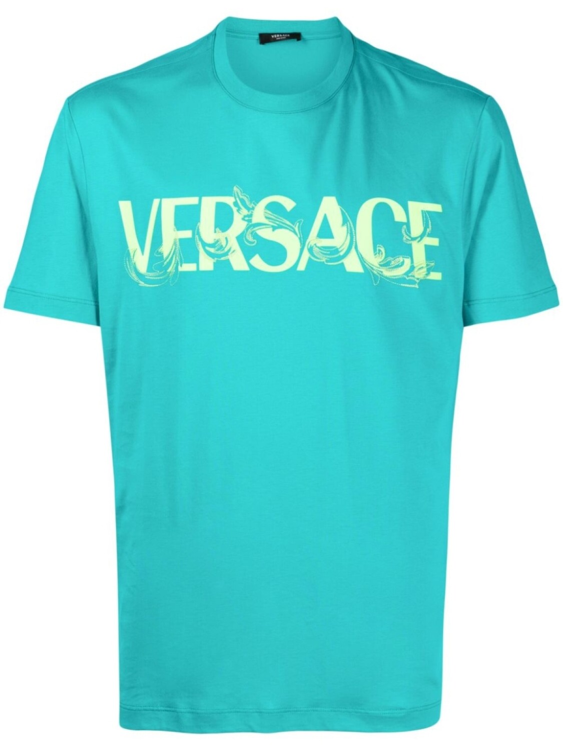

Versace футболка с принтом Barocco Silhouette, зеленый