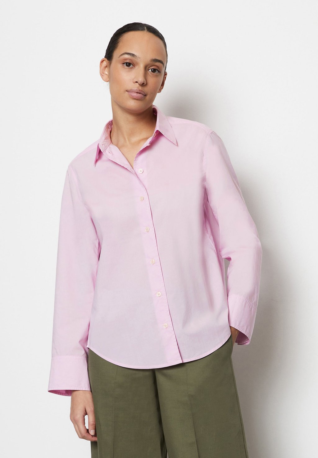 Блузка-рубашка CASUAL FIT LONGSLEEVE COLLAR SOLID Marc O'Polo, цвет lilac powder O'Polo