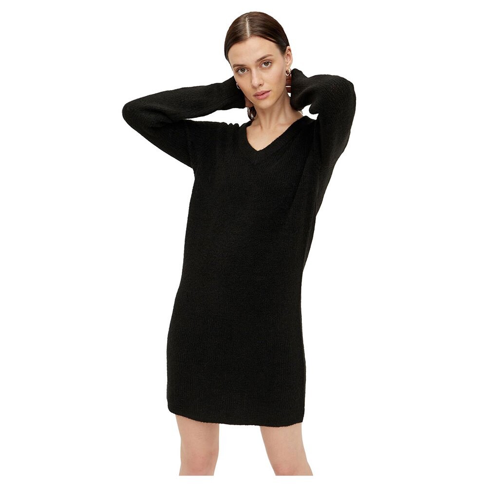 

Короткое платье Pieces Ellen V-Neck, черный