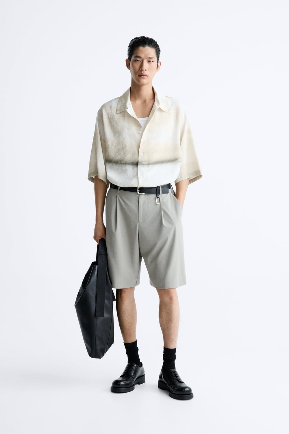 

Рубашка из модала ZARA, охра