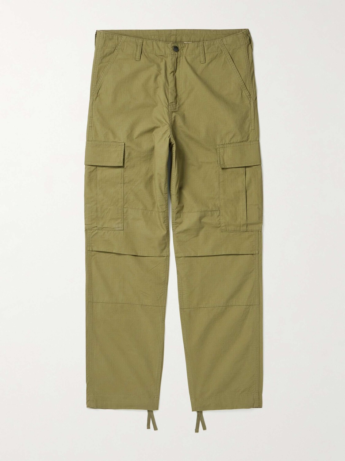 

Брюки карго прямого кроя из хлопка и рипстопа CARHARTT WIP, зеленый