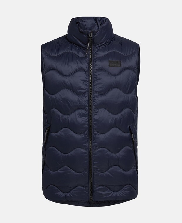 

Стеганый жилет Superdry, темно-синий