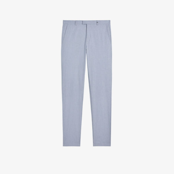 

Хлопковые брюки Portmay Irvine с узором «собачьи зубы» Ted Baker, синий